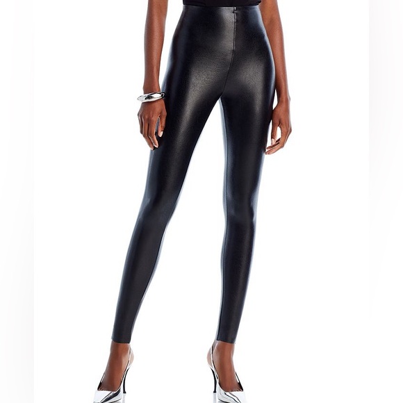 Commando Control Faux Leather Leggings Black - Picture 1 of 1